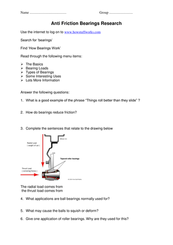 Bearings in Engineering