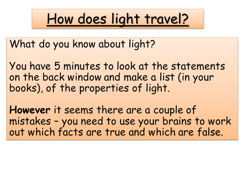 Year 8 Physics -Properties of light, Refraction, Reflection + The eye