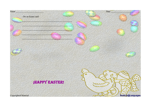 EASTER - do an Easter card