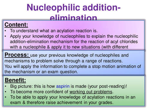 AQA YEAR 2: Acylation (Nucleophilic additon-elimination)