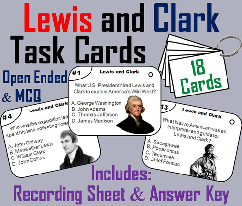 Lewis and Clark Task Cards