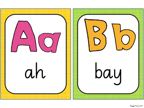 French Alphabet Display Cards