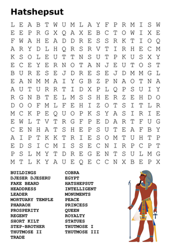 Hatshepsut Word Search