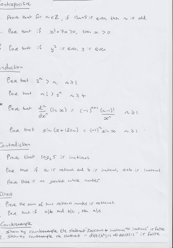 Advanced Higher Maths - Proof