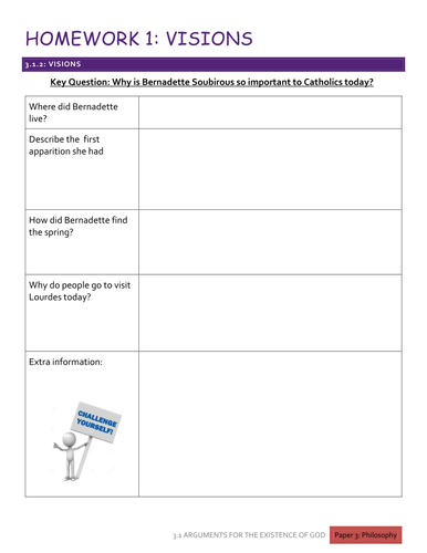 New Edexcel 9-1 Religious Studies GCSE Unit 3.1 Arguments for the existence of God