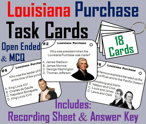 Louisiana Purchase Task Cards