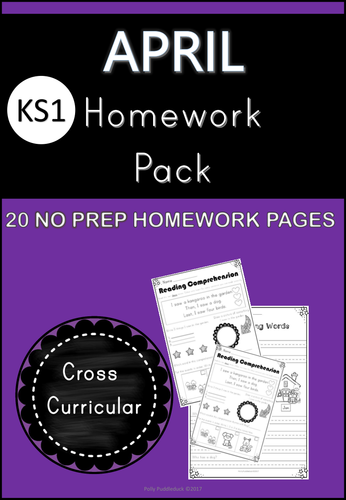 April Homework Pack for KS1