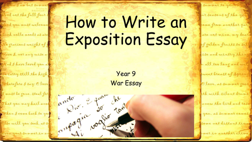 How to write an exposition essay - KS3 or KS4 - New WJEC GCSE English Language