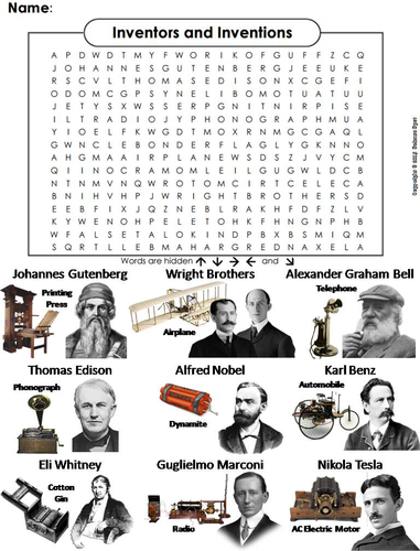 Inventors worksheets. Inventors and Inventions. Famous Scientists and Inventors. Inventions Wordsearch. Научные изобретения на английском.