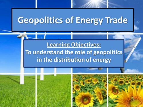 AQA AS level geography (legacy). Geopolitics of energy x2