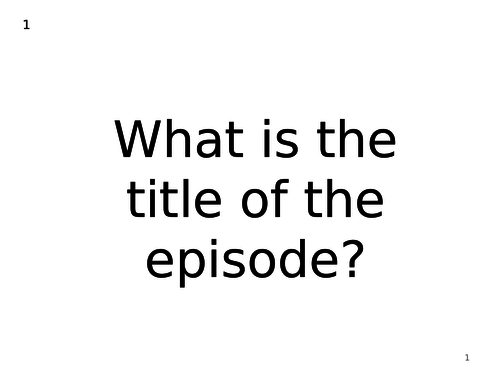 Round The Twist - Listening Activities. Writer's technique revision.