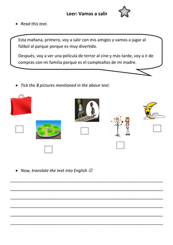 MIRA 2 - Vamos a salir - Year 9, Near Future | Teaching Resources