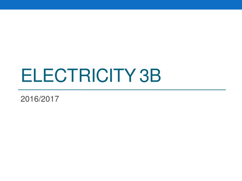KS3 Activate- Electricity: Circuits & Current