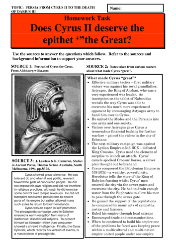 Does Cyrus II deserve the epithet "the Great"?