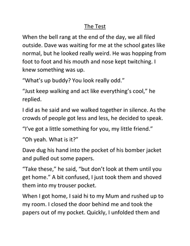 The Test - A Story about an Issue (Honesty)