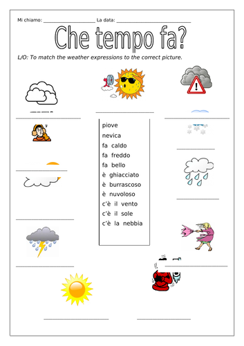 italian-weather-che-tempo-fa-worksheets-teaching-resources