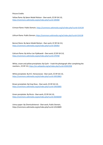 Testing for Ions game, card sort and worksheet for new OCR A Chemistry A Level