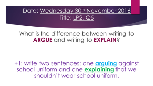 AQA Language Paper 2, Q5 | Teaching Resources