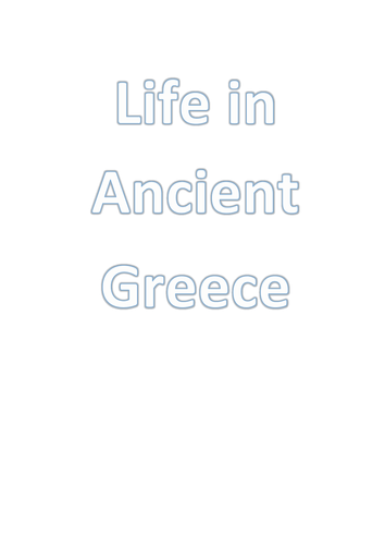 Hstory: Booklet on Ancient Greeks to complete