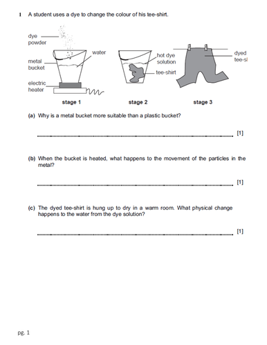 checkpoint science physics worksheets with mark scheme