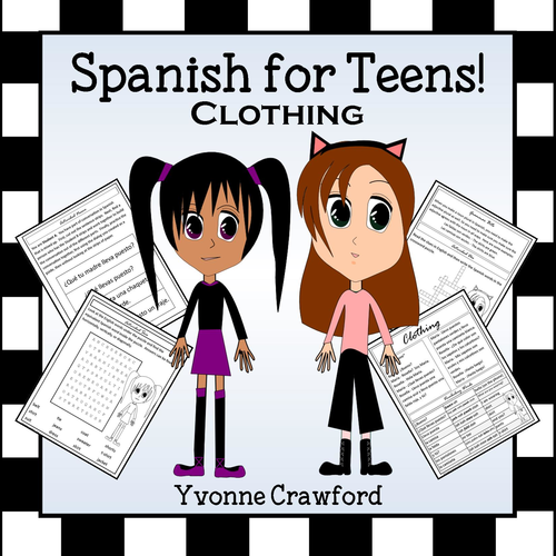 Spanish Clothing Words Clothes - La Ropa en Español