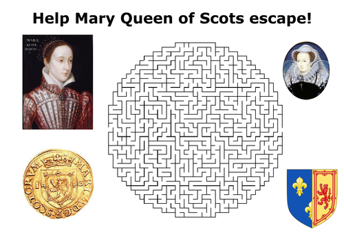 Help Mary Queen of Scots escape maze puzzle