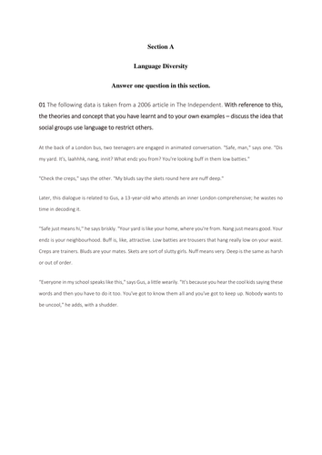 Language and Social Groups