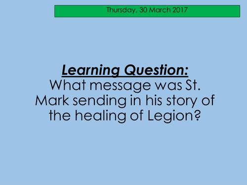 The Healing of Legion