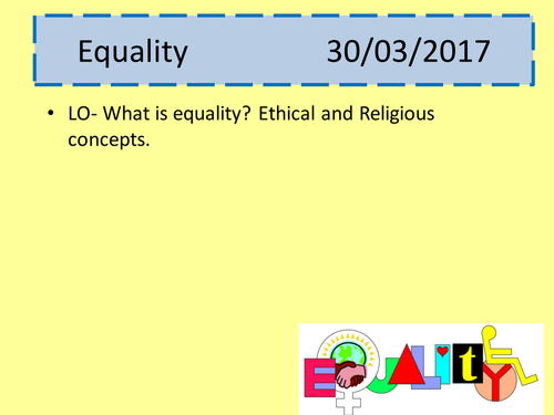 Equality resources for the new Edexcel A Level - please let me know if they are any use