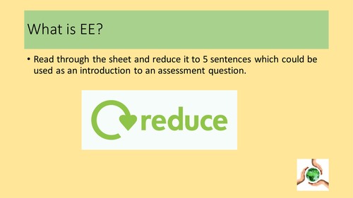Environmental Ethics for new Edexcel A level