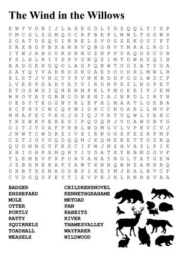 The Wind in the Willows Word Search