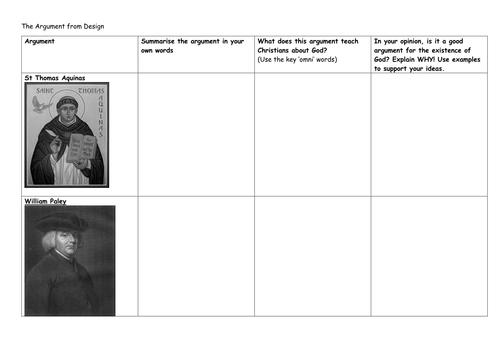 The Argument from Design / Teleological Argument Edexcel B GCSE