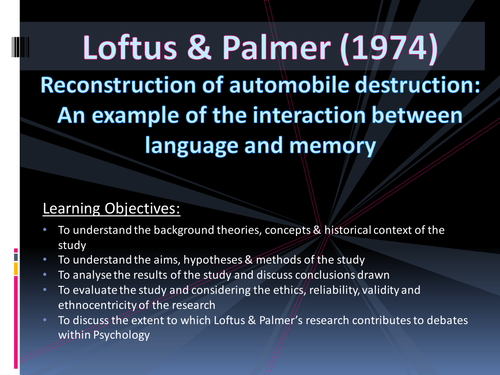 Loftus & Palmer