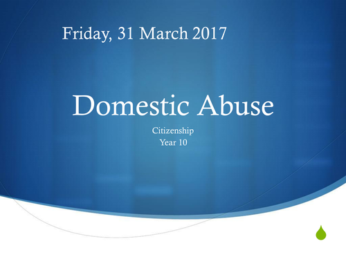 Introduction into Domestic Abuse