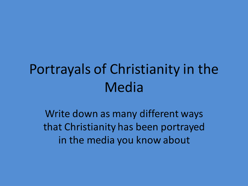 Portrayal of Christianity in the Media