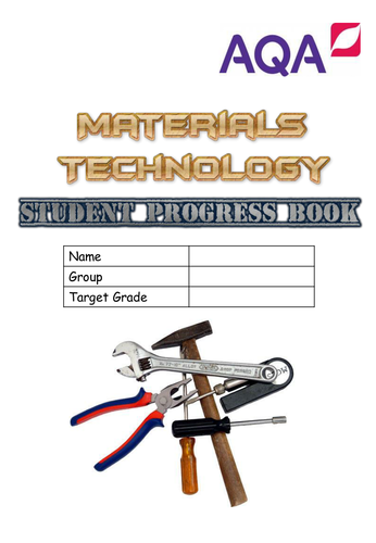 AQA Materials Technical Award Practical Lessons Log Book