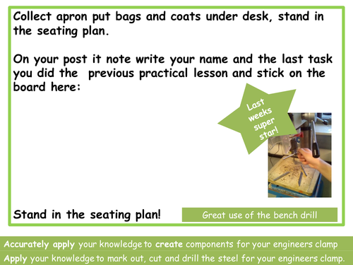 AQA Materials Technical Award Practical Lesson Power Point