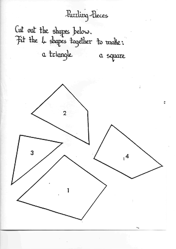 2D shapes puzzle