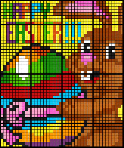 Colouring by Mean, Median, and Mode - Easter Bunny (24 Sheet Math Mosaic)