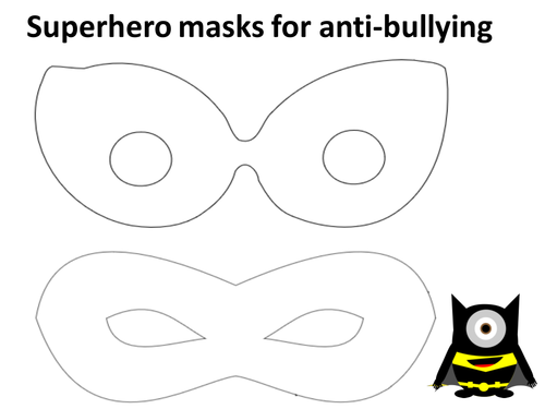 Superhero masks for anti-bullying