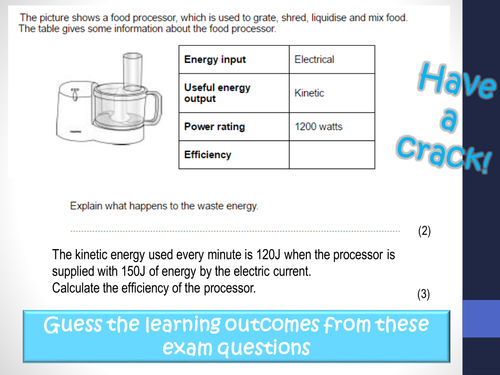 P1.7 Energy and efficiency