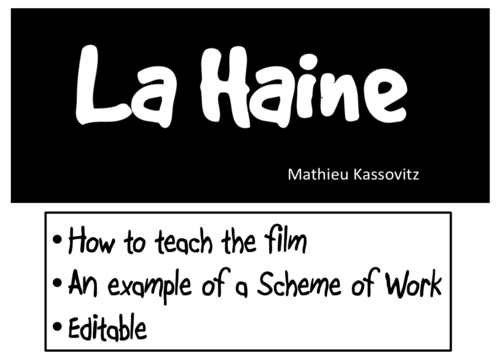 La Haine- How to teach the movie- example of a Scheme of Work