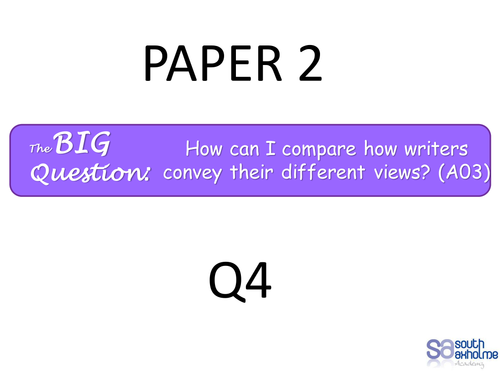 GCSE Eng Lang AQA Paper 1 Q4 INTERVENTION LESSON