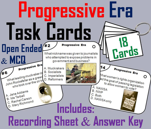 Progressive Era Task Cards