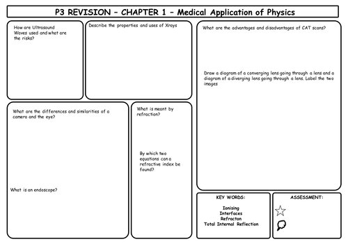 P3 physics revision pacement mat