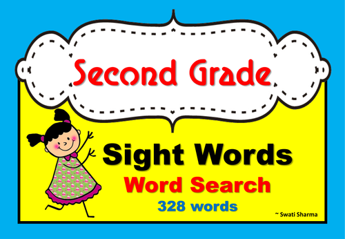 Second Grade Sight Words Word Search