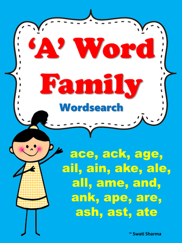 A Word Family Word Search