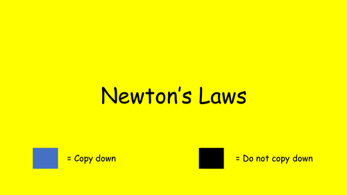 Sir Isaac Newton's three laws of motion lesson plan