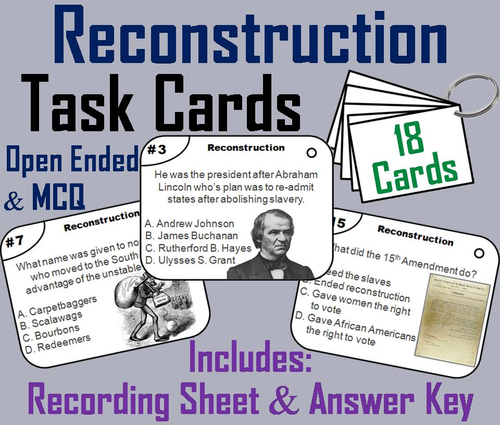 Reconstruction Task Cards