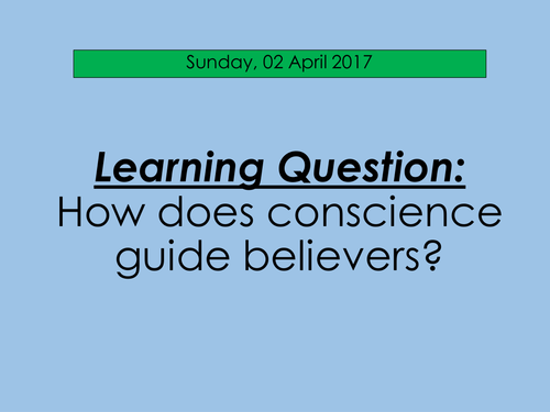 The Importance of Conscience for Christians